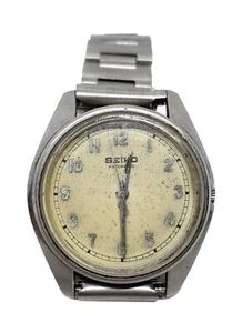 SEIKO 7001-8009 Automatic Military Dial Wristwatch Running-see Description - Picture 1 of 18