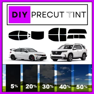DIY PreCut Nano Carbon Window Tint Kit Fits 2000-2025 Honda Civic ALL Windows - Picture 1 of 9