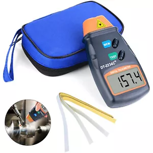 Berührungsloser Drehzahlmesser LCD Digital Laser Umdrehungsmesser Tachometer DE - Bild 1 von 12