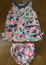Lilly Pulitzer Infant Girls Shift Dress with Bloomers 12-18 Months EUC
