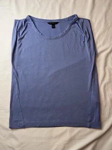 Camiseta sin mangas Banana Republic de verano con capas cuello redondo fluida Comfortcore - Imagen 1 de 5