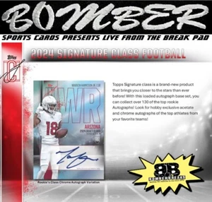 Detroit Lions 2024 Topps Signature Class Football Hobby 3-Box Break 7 - Foto 1 di 1