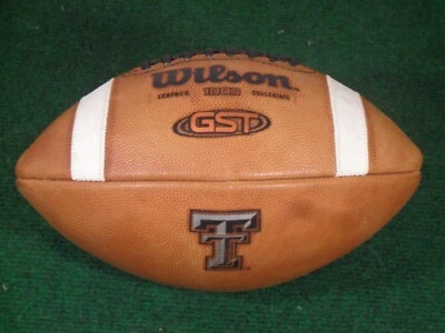 Nova bola de futebol universitária Wilson 1003 Texas Tech Red Raiders Team Issue Game - Imagem 1 de 4