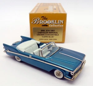 Brooklin Models 1/43 scale BRK67A 1961 Chrysler Imperial Convertible Capri Blue - Picture 1 of 4