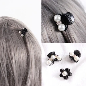 5pcs Women Pearl Mini Hair Accessories Hair Claw Barrette Crystal Hair Jaw Clipɞ - Picture 1 of 16