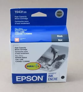 Epson Genuine Ink Cartridge EXPIRED T0431 20 Black Ink High Capacity -New in Box - Photo 1/3