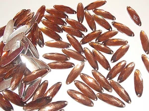 Sew On Stitch brown topaz 10x Jewel 27mm GEM CRYSTAL RHINESTONE trim DANCE - Picture 1 of 1