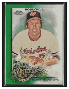 Brooks Robinson /99 - 2022 Topps Allen and Ginter cromo verde refractores #139 - Imagen 1 de 2
