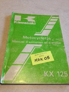 Kawasaki KX125 KX 125 D1 Manual Taller, Workshop Manual de Taller en Francés - Imagen 1 de 10