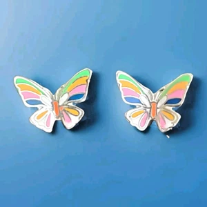 Erick's Sterling Silver Butterfly Earrings Taxco.925 - Picture 1 of 7