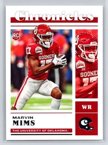 2023 Panini Draft Picks MARVIN MIMS #22 CHRONICLES RC OKLAHOMA - Picture 1 of 2