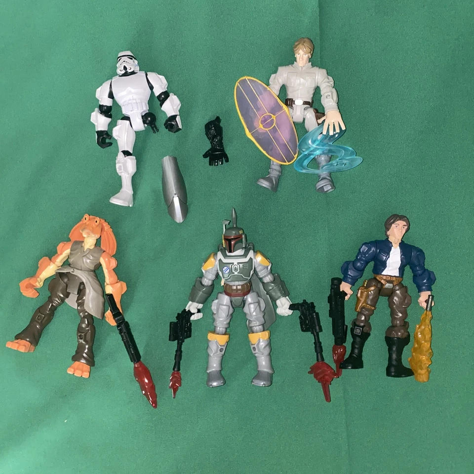 HERO MASHERS - Star Wars Lote de 4 + Storm Trooper incompleto Foto 1 de 4