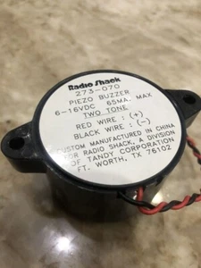 Alarma Piezo Buzzer 2 Tonos Sirena Radio Shack 273-070 6-16 VDC, NUEVO - Imagen 1 de 2