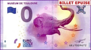 UEJT / MUSEUM DE TOULOUSE / BILLET SOUVENIR 0 € / NULL EURO-SCHEIN / 0 € 2017-1 - Picture 1 of 1