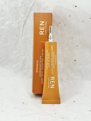 Mascarilla para dormir REN Clean Skincare Overnight Glow manchas oscuras 5 ml/.17 oz talla de viaje Foto 1 de 4