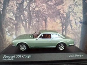 1/43 Minichamps Peugeot 504 Coupé 1976 1 de 3504 - Imagen 1 de 3