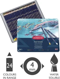 MATITE DERWENT INKTENSE PENCILS – BOX METALLO 24 COLORI - Bild 1 von 8