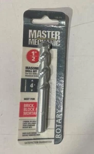 Master Mechanic 120 774 1/2" Carbide Tip 4" Masonry Rotary Drill Bit - Picture 1 of 1