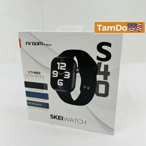ArgomTech SKEIWatch S40 Smartwatch - Gun-Black Gehäuse, 4 Bänder, Fitnesstracker - Bild 1 von 6