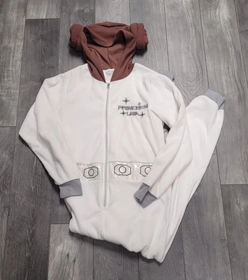 Mujer Star Wars Princesa Leia Ropa de Dormir Con Capucha Sin Pies Una Pieza Talla S/M Foto 1 de 4
