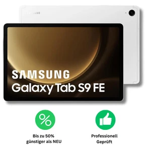 Samsung Galaxy Tab S9 FE X510 WiFi Tablet 128GB 6GB RAM Silber 10,9 Zoll wie NEU - Bild 1 von 1