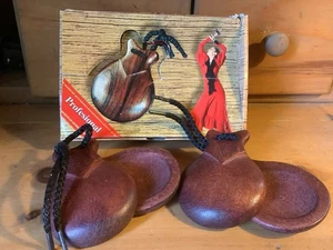 Castañuelas Españolas Jaleta Flamenca Profesional 105 N.8 Castañuelas Usadas España - Imagen 1 de 12
