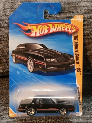 NOS Hot Wheels '86 Monte Carlo SS 2010 New Models Black P41 In Protector  - Image 1 of 4