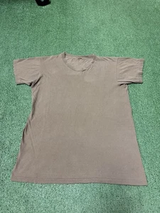 Vintage 80s Blank T-Shirt Olive Green Men’s Size Large Single Stitch MARKED VTG - Bild 1 von 13