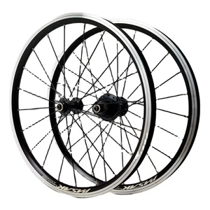 20" 406mm Folding Bike Wheels 20H 24H V Brake 4 Bearing Clincher Rim for Bicycle - Picture 1 of 23