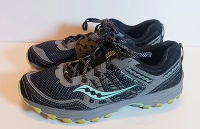 Saucony 女式 Excursion 黑色浅蓝色远足鞋 US10 英国 8 欧元 42 — 第 1/4 张图片