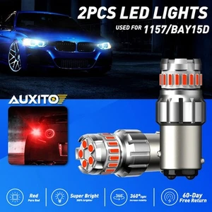 2x Rojo BAY15D 1157 LED Bombillas de Freno Señal de Giro Luz de Parada Trasera Libre de Errores - Imagen 1 de 11