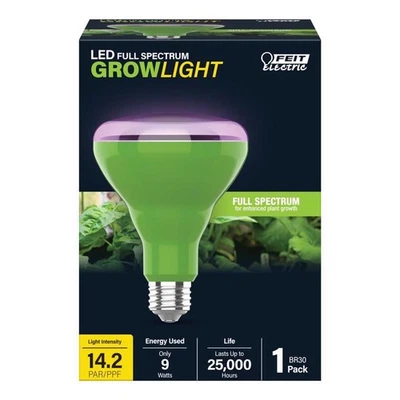 Feit Electric BR30GROWLEDG2BX Clear Sunlight 120V 560 lm. E26 BR30 LED Bulb 60W - Image 1 of 2