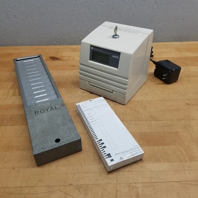 Pyramid Technologies PTR 4000 Time Clock, A/C Adapter, 18VAC, 60Hz, 19W - USED - Image 1 of 4