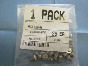 25 Stück M6X8 7380-A2/BHS7X06008-025M1 Stainlee Stahlschrauben. 5 Lots  - Bild 1 von 1