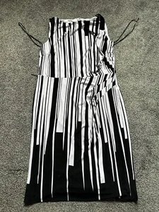 Vestido Principles para mujer, talla 16, cuello redondo, rayas, negro, blanco, - Imagen 1 de 5