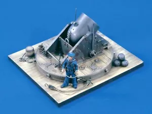 Verlinden 54mm (1/32) Union Navy 13 pollici mortaio guerra civile (con personaggio e base) 1570 - Foto 1 di 1