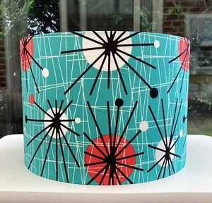 Paralume Atomic retrò vintage anni 50 60 70 lampada paralume soffitto teal - Foto 1 di 111