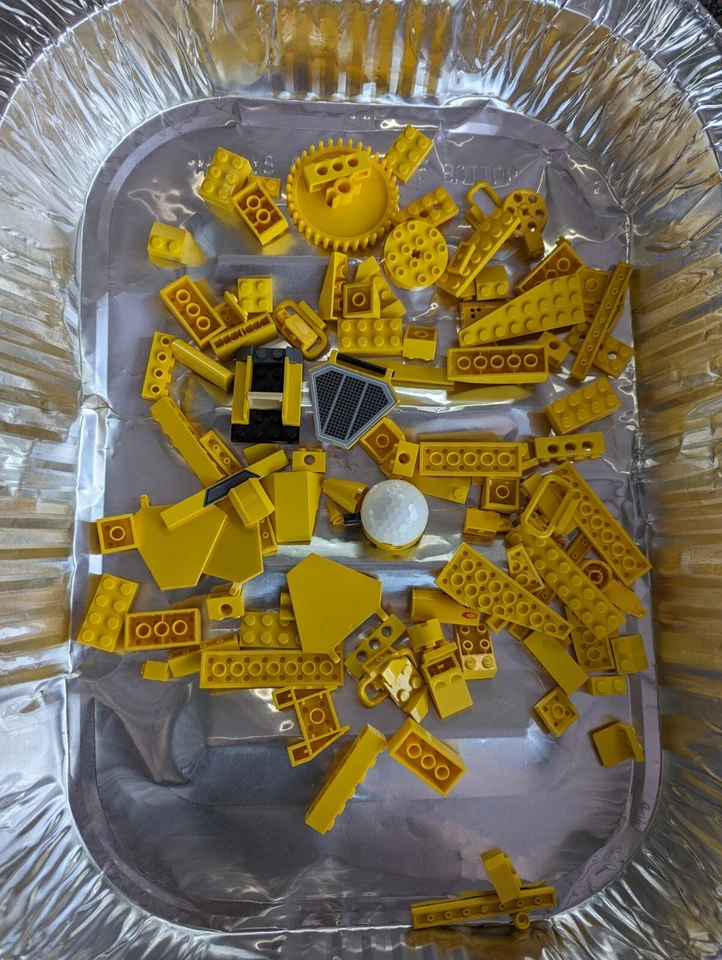 Lego 6.2oz Surtido Piezas Amarillas Ladrillos Engranaje Redondo Foto 1 de 1