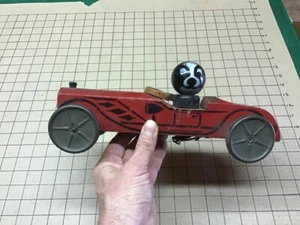 original GONG BELL TOYS - TRIX ROADSTER missing one wheel PULL TOY - Picture 1 of 8