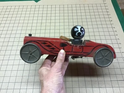 GONG BELL TOYS ORIGINALES - TRIX ROADSTER falta una rueda JUGUETE TIRAR Foto 1 de 4