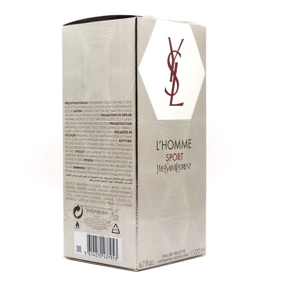 L'homme Sport by Yves Saint Laurent Eau De Toilette 6.7 Oz 200 Ml Spray for Men