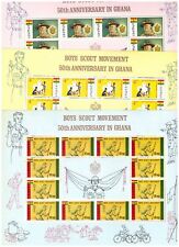 S14445) Scout & Girld Guide - MNH Ghana 1967 3v Full Mini Sheet (x3)
