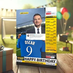 Rangers Birthday Card - Personalised With Any Name & Age (0003) - Picture 1 of 2