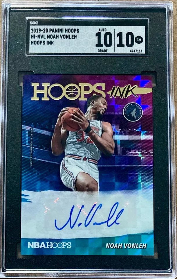 2019 Panini Hoops Noah Vonleh Hoops INK SGC 10 w/10 AUTO - Image 1 of 2