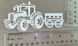 TRACTOR TRACTOR papel cartucho adornos troquelados camión vagón remolque - Imagen 1 de 28