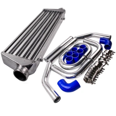 Universale 2.5" Intercooler tubo tubazioni tubi flessibili in silicone kit - Immagine 1 di 4
