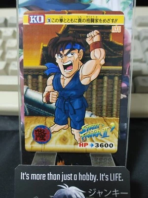 Street Fighter II Ryu Carddass Card 28 Vintage Japan - Image 1 of 4