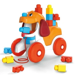 Mega Bloks Pull-Along Puppy ~ Building Set with Big Building Blocks ~ New  - Picture 1 of 6