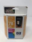 New Sealed Hp 78 Xl 38 Ml 1.28 Oz Tri-Color Ink Cartridge C6578a Expired 2004