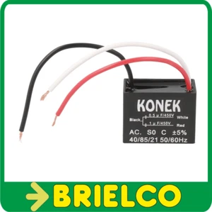 CONDENSADOR DOBLE DE ARRANQUE MOTOR VENTILADOR 1MF+0.5MF 1UF+0.5UF 450V BD4772 - Imagen 1 de 1